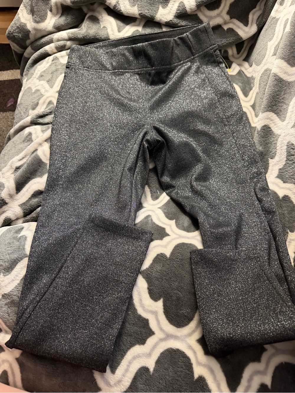LOFT Black Shimmer Leggings